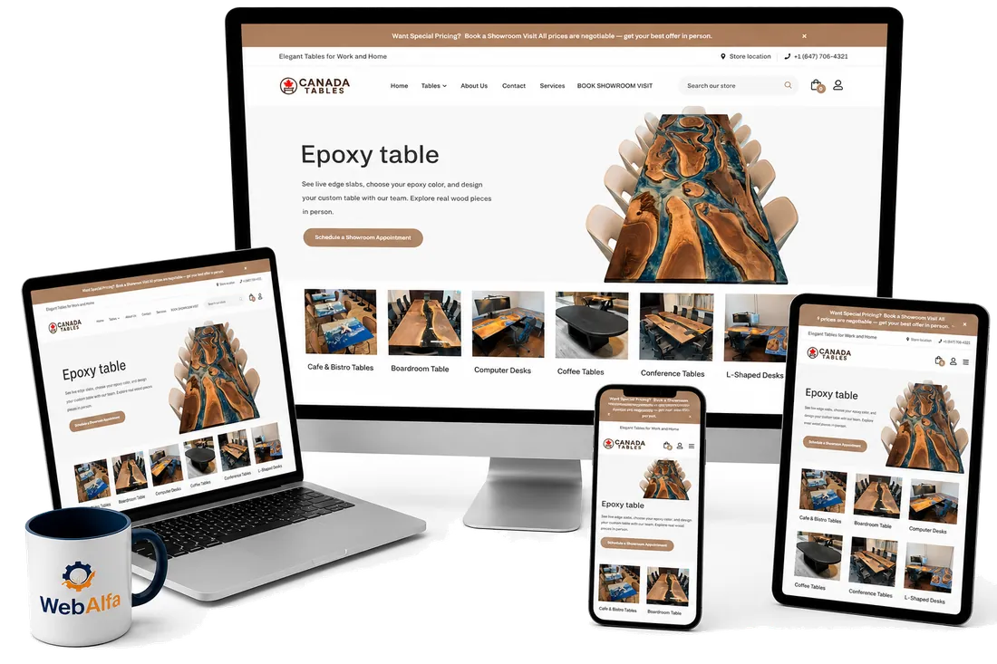 CanadaTables.com website — SEO case study