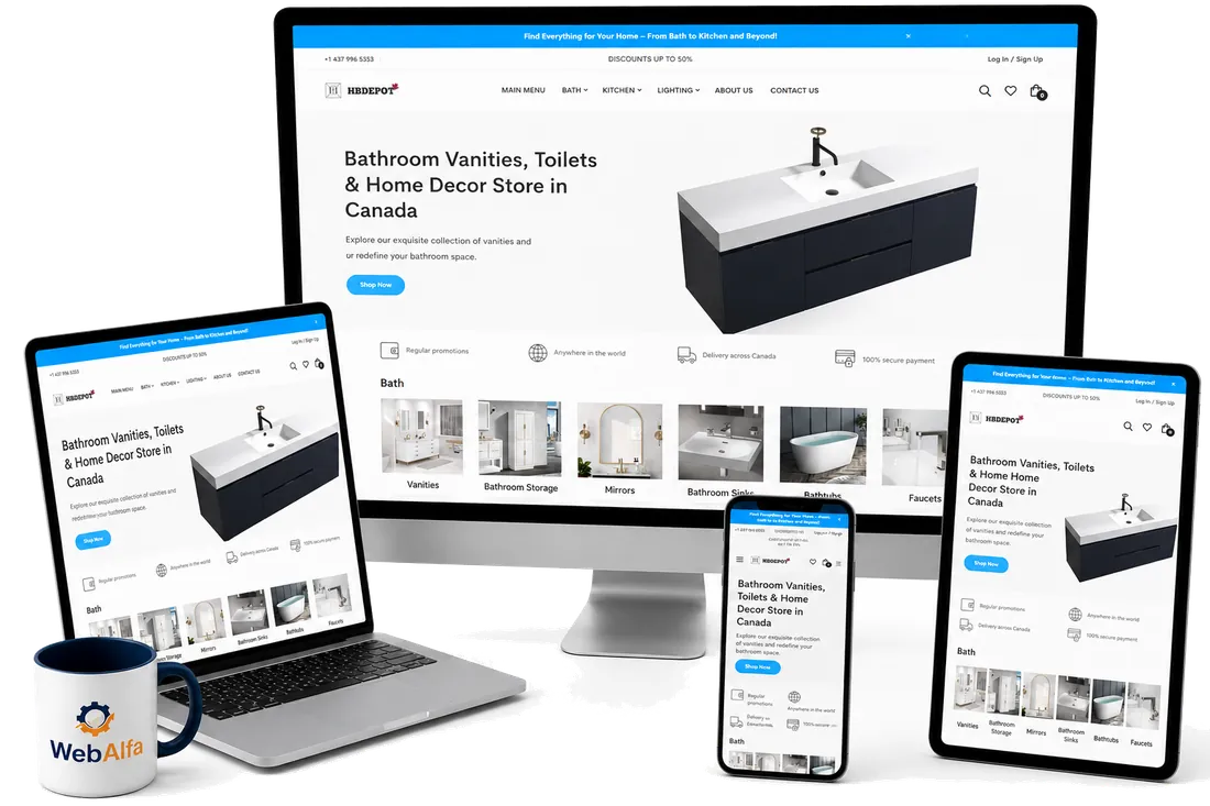 HBDepot.ca website — SEO case study